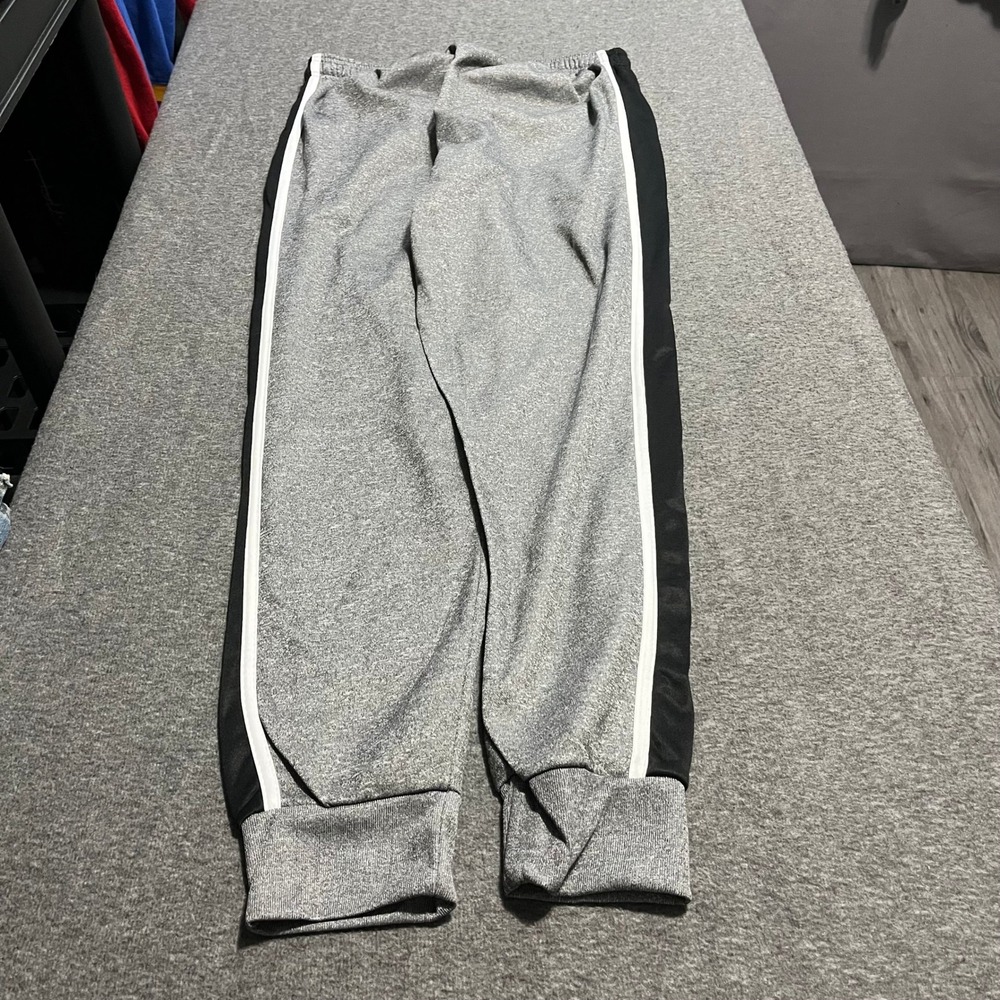 Champion Mens Heather Gray Black White Stripe Jogger Sweatpants XL NWT RN15763